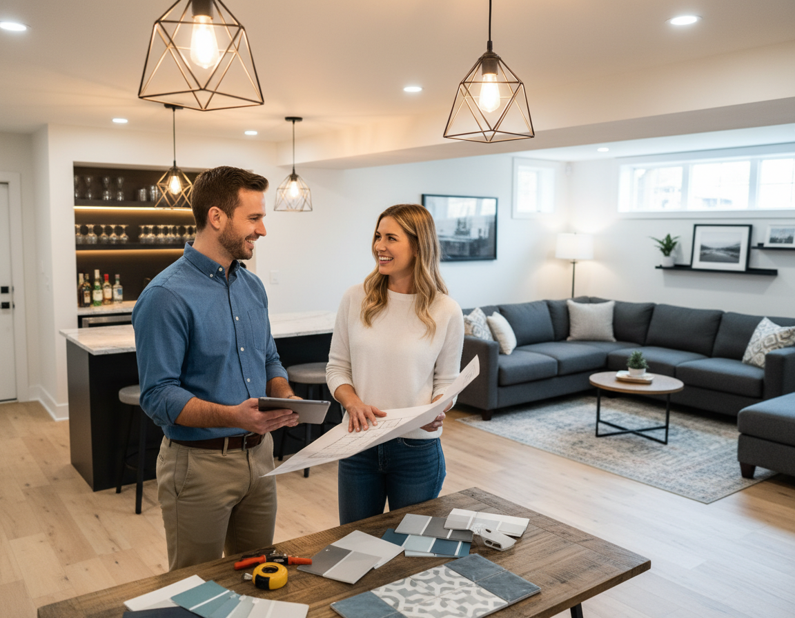 Basement Remodel in Bellevue